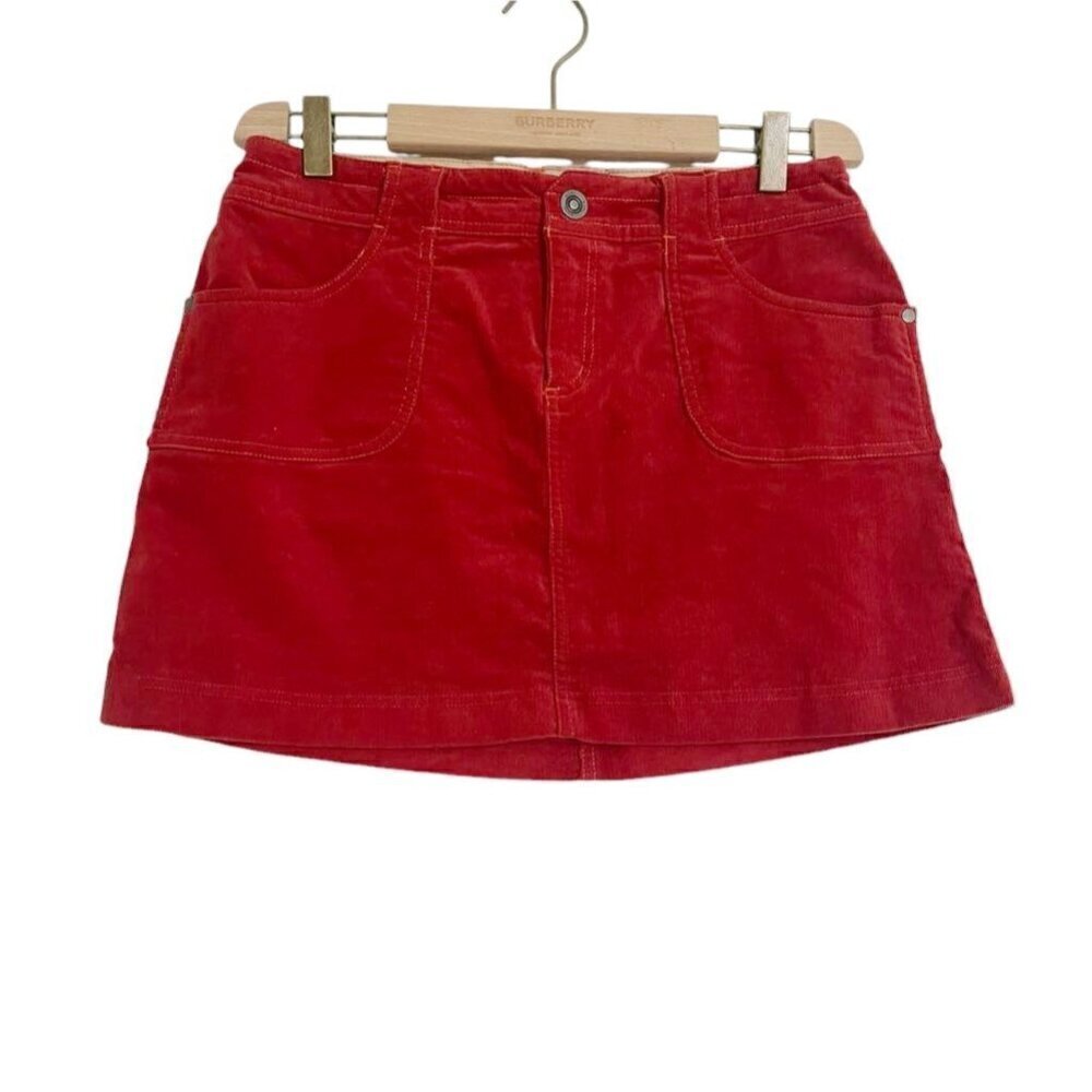 Kuhl Size 4 Corduroy Skirt Red Mini